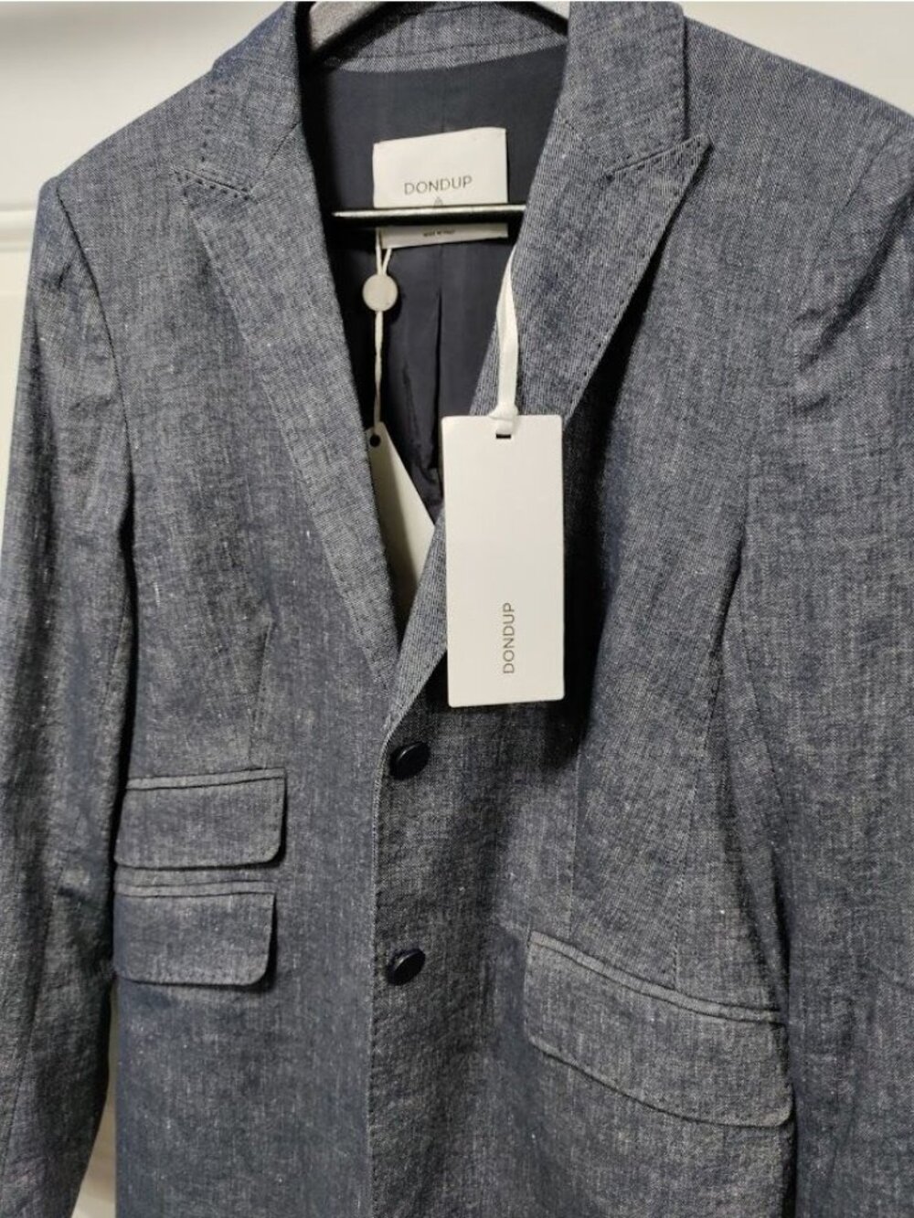 NWT Dondup Lissa Cotton and Linen Single Breasted Blazer S - Picture 4 of 16